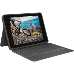 Logitech Rugged Folio Graphite 920-00931 &ndash; tvirtas dėklas su klaviatūra iPad
