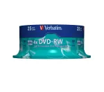 Verbatim DVD-RW Matt Silver 4.7 GB 25 vnt.