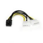 StarTech.com 6 colių LP4 į 8 kontaktų PCI Express vaizdo plok&scaron;tės maitinimo laidas adapteris