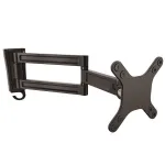 StarTech.com Sieninis monitoriaus laikiklis su dvigubu pasukimu, 15 kg, 33 cm (13 col.), 68,6 cm (27 col.), 75 x 75 mm, 100 x 100 mm, juodas