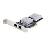 &bdquo;StarTech.com 2 prievadų 10GbE PCIe tinklo adapterio plok&scaron;tė, tinklo plok&scaron;tė, skirta PC/serveriams, &scaron;e&scaron;ių greičių PCIe Ethernet plok&scaron;tė su Jumbo Frame palaikymu, NIC/LAN sąsajos plok&scaron;tė, 10GBASE-T ir NBASE-T&ldquo;