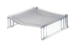 Leitz Letter tray riser Plus Universal stovas lai&scaron;kų dėklui, plastikas, pilka, permatoma, 254 mm, 265 mm, 70 mm, 200 g