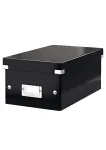 Leitz Click & Store WOW DVD laikymo dėžė, juoda, kartonas, 570 g