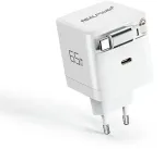 RealPower GaN įkroviklis 65W, 65 W, du USB-C prievadai, baltas