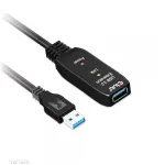 CLUB3D USB 3.2 Gen1 aktyvus kartotuvinis kabelis 5 m / 16,4 pėdų M/F 28AWG