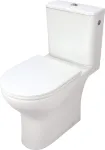 DEANTE Compact Toilet Bowl Rimless Wall-Hung White Ceramic