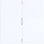 Hager Rocker 2-Gang Light White Glossy WAW2000WG