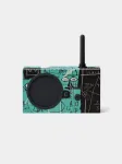 Lexon Tykho 3 X JMB Radijo Bluetooth Ne&scaron;iojamas FM Radijas su Basquiat Meno Kūriniu, Juoda