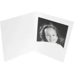 Daiber Profi-Line Portrait Folder White 9x13 cm 100 Pack