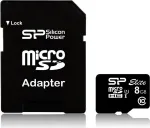 &bdquo;Silicon Power Elite&ldquo; 8 GB microSDHC UHS-I atminties kortelė, 10 klasė