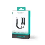Joyroom SY-C03 USB-C į 2x USB-C 2in1 DAC adapteris &ndash; juodas