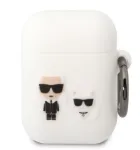 Karl Lagerfeld AirPods 1/2 Choupette Silicone Case White