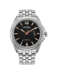 CITIZEN Eco-Drive vyrų laikrodis AW1740-54H 42mm nerūdijantis plienas pilkas ciferblatas