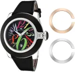 GLAM ROCK Moteri&scaron;kas Laikrodis GR32018 Miami Collection 44mm &Scaron;veicari&scaron;kas Kvarcinis Nerūdijantis Plienas Oda Juodas