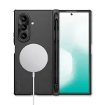 Nillkin Super Frosted Shield Fold Magnetic Dėklas, Samsung Galaxy Z Fold 7, MagSafe, su S Pen Laikikliu, Juodas