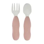 Beaba First Stainless Steel Cutlery Set Cotton Candy