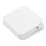 TUYA TV993932 baltas Wi-Fi/Bluetooth valdiklis i&scaron;maniajam užraktui, Wi-Fi 2,4 GHz + BLE, USB-C, suderinamas su Alexa ir Google Assistant