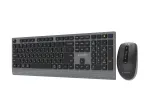 Gembird KBS-WPS-02-CYRL dviejų režimų plonas belaidis klaviatūros ir pelės rinkinys, 2,4 GHz + Bluetooth, rusi&scaron;kas kirilicos i&scaron;dėstymas, juodas