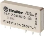 Finder 34.51.7.024.0010 miniatiūrinis PCB relė 24 V DC 6 A 1 CO SPDT