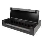 LogiLink konsolidacijos ta&scaron;ko dėžutė 8 arba 12 Keystone moduliams, metalinė, juoda