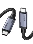 UGREEN USB4 USB-C į USB-C laidas 240W 40Gbps 16K@60Hz 80Gbps, suderinamas su Thunderbolt 4, 1m, pintas nailonas
