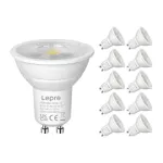 LEPRO 200084-DW-EU-10 GU10 pritemdoma LED lemputė, 4,5W, 345 lm, 6500K, 38&deg;, 10 vnt.