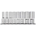 NEO TOOLS 1/2 ilgųjų spline galvučių rinkinys, 8 vnt.