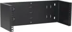 DSIT 4U 19 colių sieninis fiksuotas stelažo rėmas, 180 mm gylio, juodas (DS-WMB4-S)