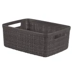 Curver Basket Jute S 5L 27x20x11cm tamsiai pilka