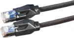 D&auml;twyler 21.05.0005 Cat 6 S/FTP tinklo kabelis, RJ-45 male to RJ-45 male, 0,5 m, juodas, LSZH, 10 Gbps