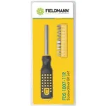 FIELDMANN FDS 1007-11R 12 dalių atsuktuvų antgalių rinkinys su ergonomi&scaron;ka rankena, chromo vanadžio plieno antgaliai, magnetinis laikiklis, plok&scaron;ti/Phillips/Pozi/Torx