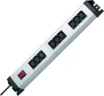 Heinrich Kopp POWERversal 3x3-fach maitinimo juosta, 9x C13, 1,4 m, 250V/10A 2274.2001.0