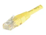 EXERTIS CONNECT Cat6 U/UTP varinis komutacinis kabelis, 0,5 m, geltonas, su apsauginiais RJ45 EXC245700