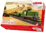 M&auml;rklin 29653 H0 pradinis rinkinys Žemdirbystė &ndash; skaitmeninis garvežys BR 81 su mfx+ garsu, Mobile Station 3, C bėgių ovalas, vagonai su traktoriumi ir &scaron;ieno ry&scaron;uliais