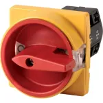 Eaton TM-2-8293/E/SVB blokuojamas kum&scaron;telinis jungiklis 10 A 2 polių 90&deg; raudonas/geltonas 45485