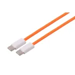 S CONN MAXIMUM CONNECTIVITY USB-C įkrovimo kabelis, 2.0, 240W, oranžinis, tekstilinis, 1,5 m (14-22157)