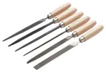 Cimco Precision File Set 206750, 6 dalių, 160 mm, Cut 2, DIN 7283