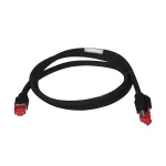 EFB Elektronik Cat.7 S/FTP LSZH tinklo kabelis, RJ45, juodas, 0,15 m K0700SW.0,15