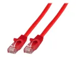 EFB K8110RT.5 Cat.5e U/UTP LSZH CCA komutacinis kabelis, RJ45, raudonas, 5m