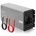 Qoltec grynos sinusoidės inverteris 12V į 230V 4000W/8000W su USB ir LCD, suderinamas su LiFePO4/GEL/AGM