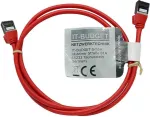 IT-BUDGET Cat.8.1 plonas Ethernet tinklo kabelis, S/FTP, 40 Gbps, 2000 MHz, LSZH, PoE+, raudonas, 1 m 90ITBSLIM81PK1R