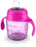 Philips AVENT Easy Sip mokymosi puodelis su rankenėlėmis, 6 mėn.+, 200 ml, silikoninis snapelis, rožinis