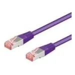 Wentronic Goobay CAT 6 tinklo kabelis, S/FTP (PiMF), violetinės spalvos, 15 m - LSZH be halogenų, varis 93538
