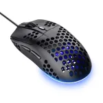Trust GXT 928 HELOX &ndash; itin lengva žaidimų pelė, de&scaron;inei rankai, optinė, USB-A, 6400 DPI, juoda