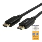 StarTech.com 6ft (2m) Lieknas HDMI 2.0 laidas, lankstus Premium sertifikuotas HDMI laidas su Ethernet, UHD 4K 60Hz HDR10, tvirtas aramidinio pluo&scaron;to dizainas su TPE apvalkalu