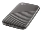 I&scaron;orinis SSD | WESTERN DIGITAL | My Passport | 1TB | USB-C | Ra&scaron;ymo greitis 1000 MB/s | Skaitymo greitis 1050 MB/s | WDBAGF0010BGY-WESN