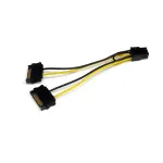 StarTech.com 6 colių SATA maitinimo į 6 kontaktų PCI Express vaizdo plok&scaron;tės maitinimo laido adapteris