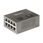 StarTech.com 4 prievadų kelių gigabitų PoE++ injektorius, 5/2,5/1G Ethernet (NBASE-T), PoE/PoE+/PoE++ (802.3af/802.3at/802.3bt), 160W galios biudžetas, montavimas ant sienos/DIN bėgio, nevaldomas