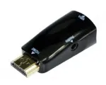 Gembird A-HDMI-VGA-02 HDMI į VGA adapteris su garso i&scaron;vestimi, juodas