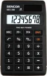 SENCOR SEC 250 ki&scaron;eninis skaičiuotuvas, 8 skaitmenų LCD, dvigubas maitinimas